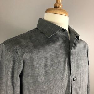 Marc Anthony Slim Fit Plaid Dress Shirt
